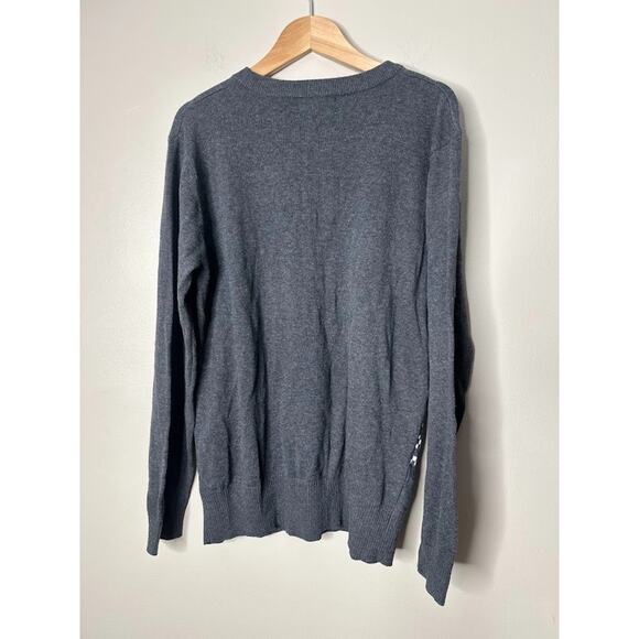 Mighty Fine Womens Sweater Small Holiday Unicorn Santa Ugly Christmas Snow Flake - Picture 4 of 7